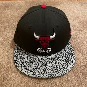 New Era Chicago Bulls Black Cement 3s Fitted Cap